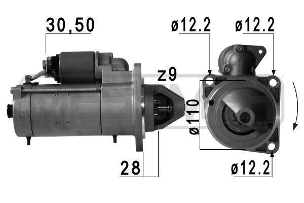 MESSMER 220750A Starter motor 500325137