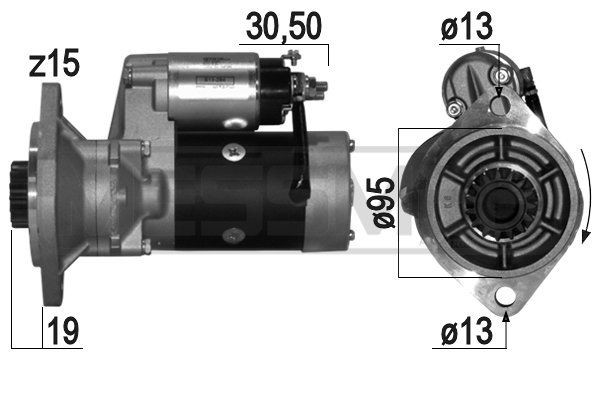 MESSMER 220798A Starter motor S13-294A