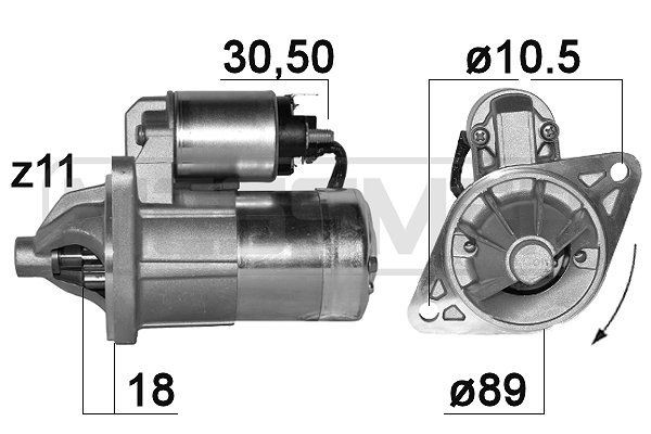 MESSMER 220823A Starter motor S114235A