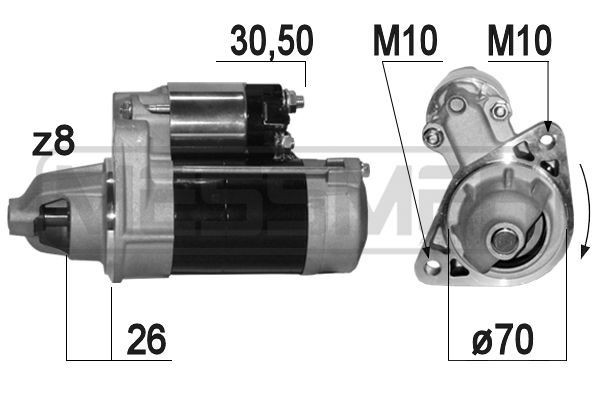 MESSMER 220826A Starter motor 31100-80G0