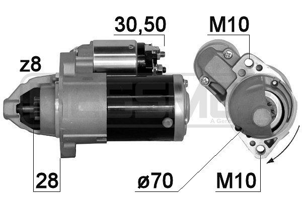 MESSMER 220884A Starter motor 141810A011