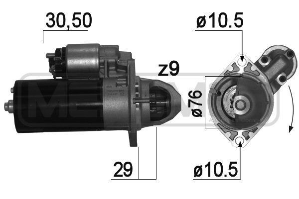 MESSMER 220913A Starter motor 5840 081