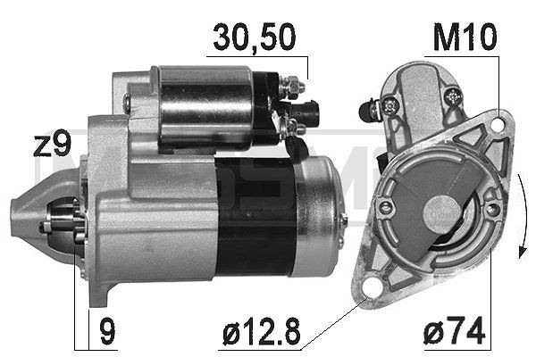 MESSMER 221005A Starter motor 50 330 67A B