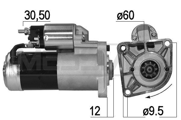 MESSMER 221010A Starter motor M 1 TA0171