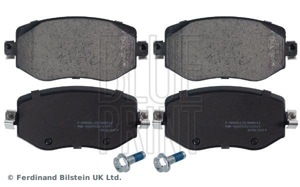 BLUE PRINT ADBP420003 Brake pad set Front Axle, with fastening material