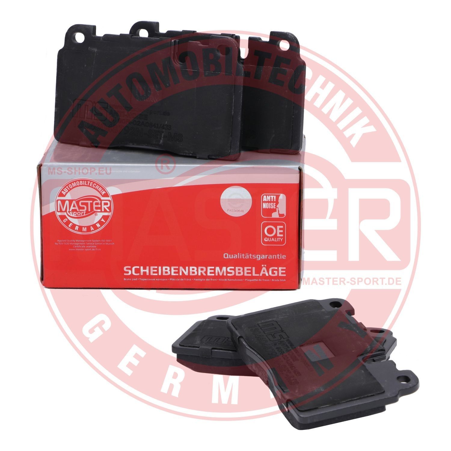 13046048792NSETMS Disc brake pads Premium MASTER-SPORT 25643 review and test