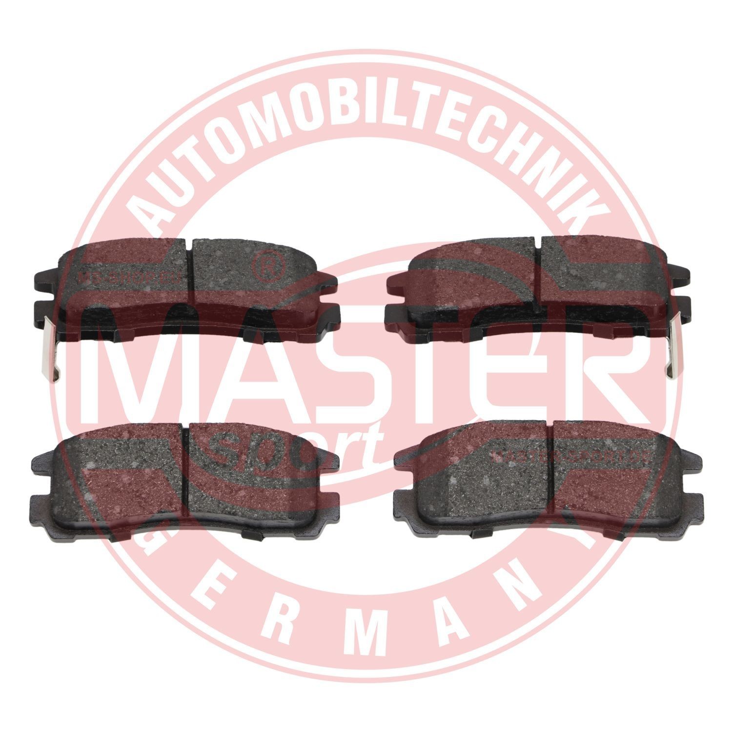 MASTER-SPORT 13046059802N-SET-MS Brake pad set Rear Axle, with acoustic wear warning, with anti-squeak plate