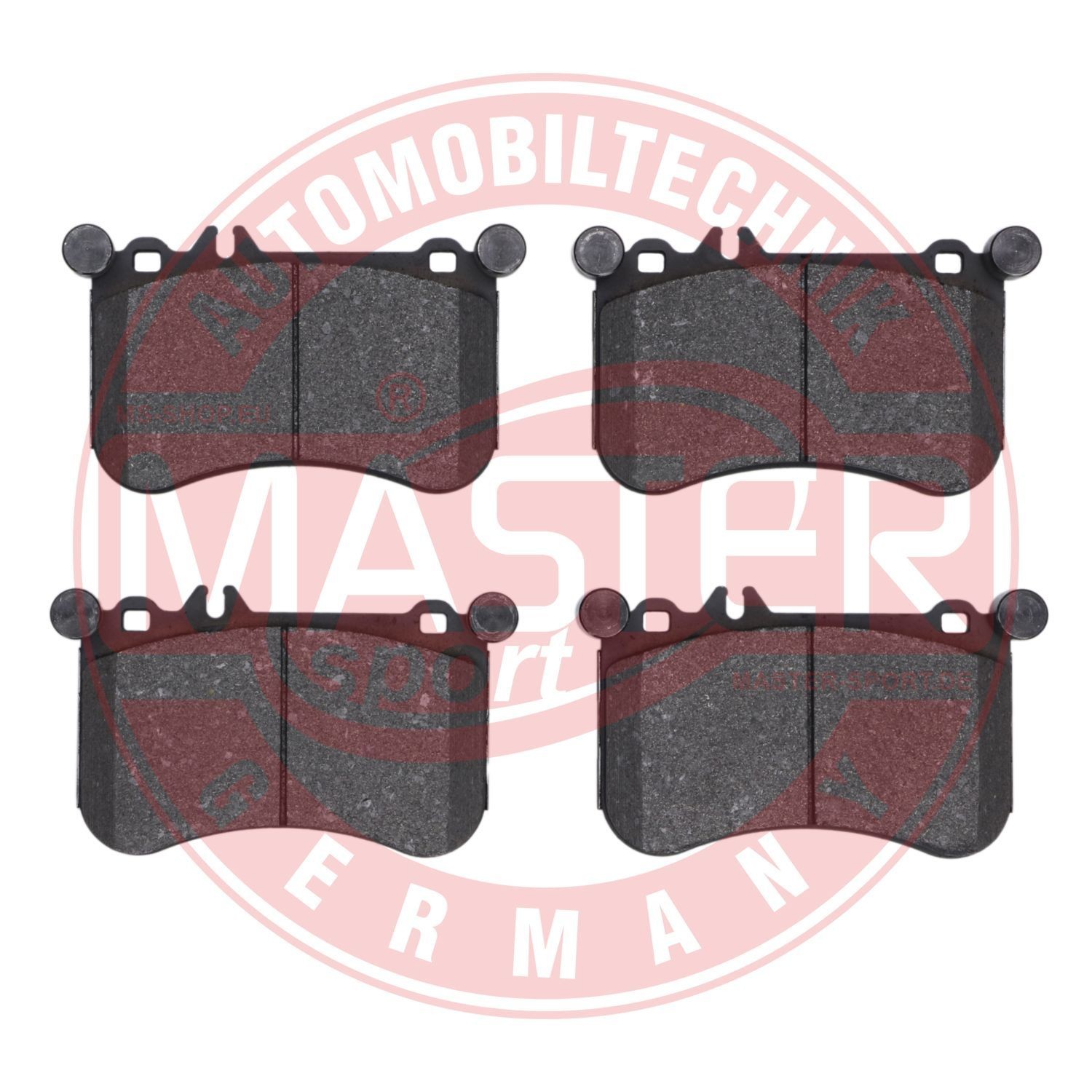 236119722 MASTER-SPORT Front Axle, with anti-squeak plate Height: 92,5mm, Width: 154mm, Thickness: 18mm Brake pads 13046119722N-SET-MS buy