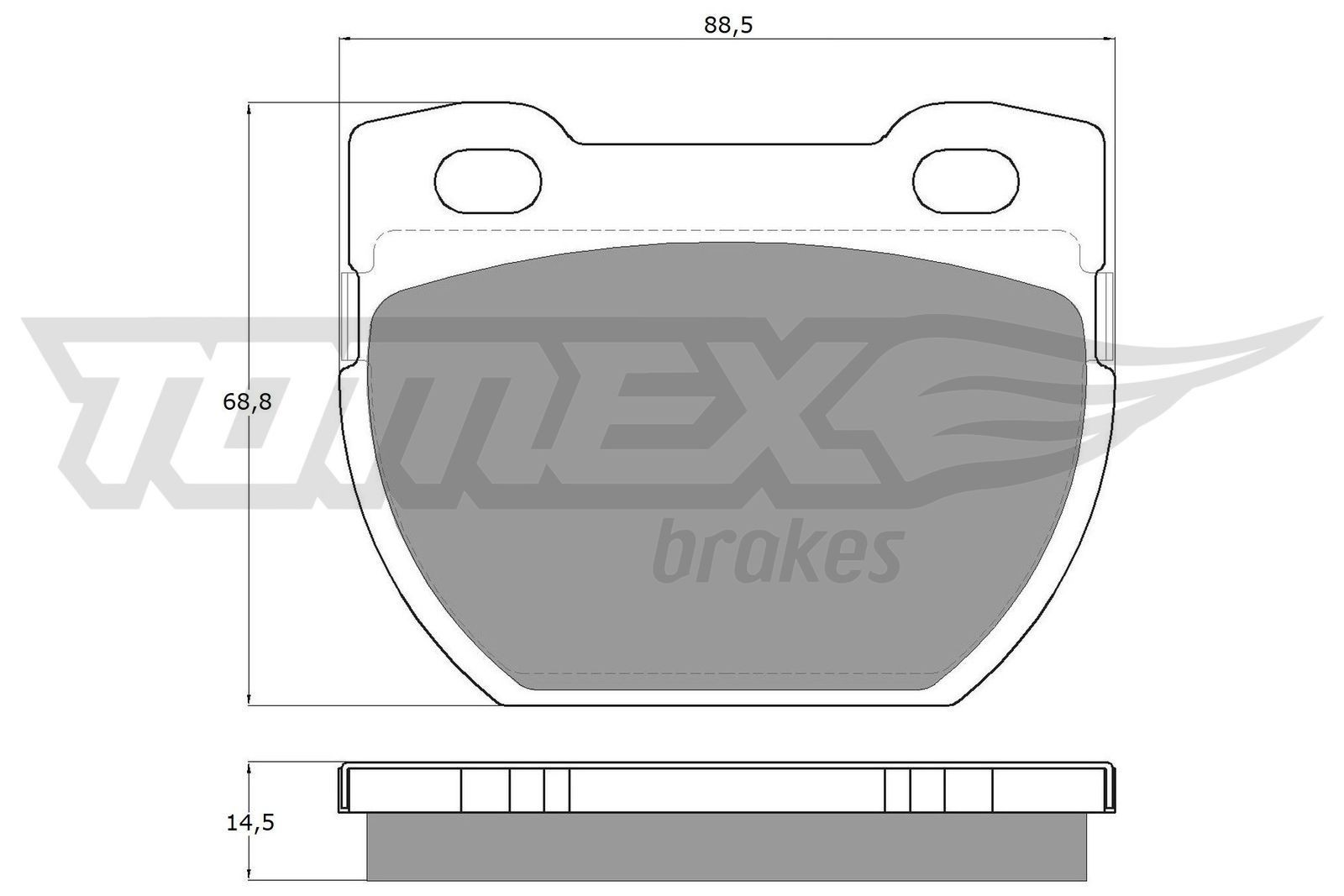 23471 TOMEX brakes TX19-24 Brake pad set SFP000160