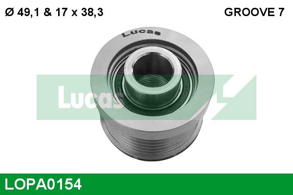 Alternator repair parts LUCAS Width: 38,3mm - LOPA0154