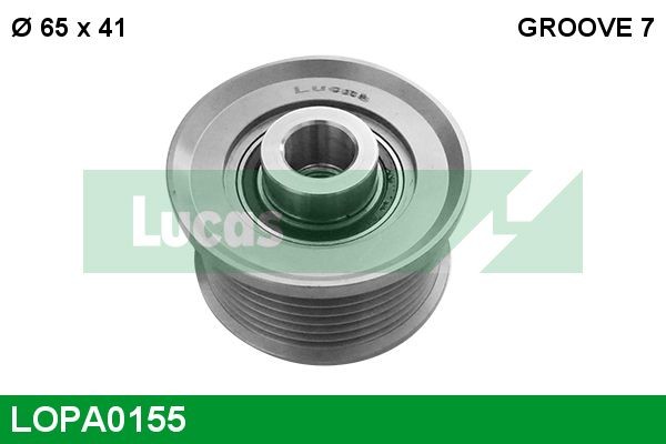 LUCAS LOPA0155 Alternator Freewheel Clutch Width: 41mm