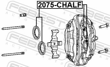 2075CHALF Brake caliper service kit FEBEST 2075-CHALF review and test