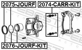 2075JOURF Brake caliper service kit FEBEST 2075-JOURF review and test