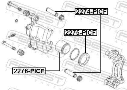 2275PICF Brake caliper service kit FEBEST 2275-PICF review and test