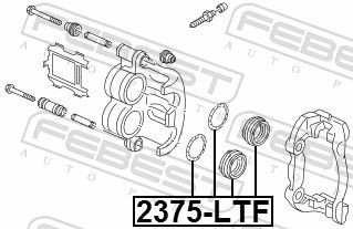 2375LTF Brake caliper service kit FEBEST 2375-LTF review and test