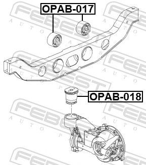OPAB018 Mounting, differential FEBEST OPAB-018 review and test