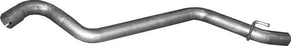 POLMO 64.56 Exhaust Pipe Length: 1295mm, Rear, from centre muffler
