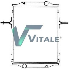 VITALE RVI731263 Engine radiator 650 x 540 x 48 mm, with frame