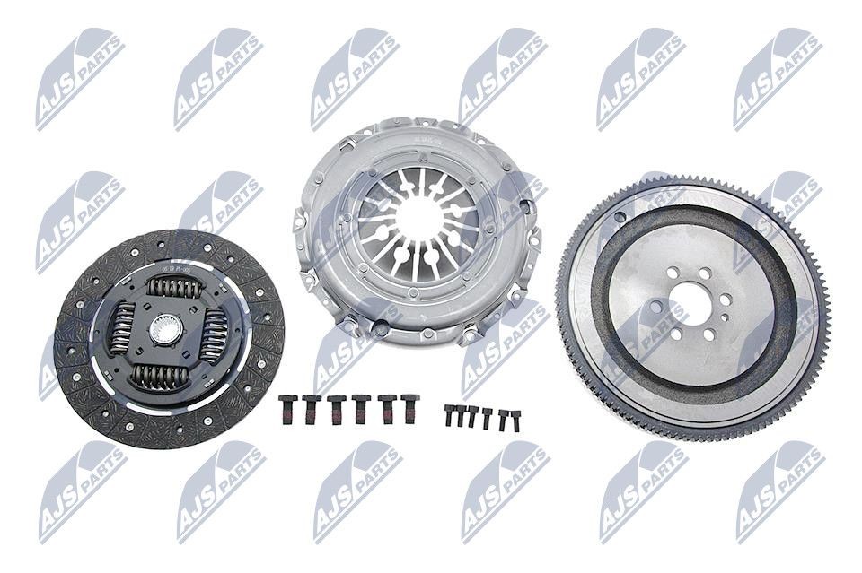 Clutch parts NTY with clutch pressure plate, without central slave cylinder, with flywheel, with screw set, with clutch disc - NZS-PL-005