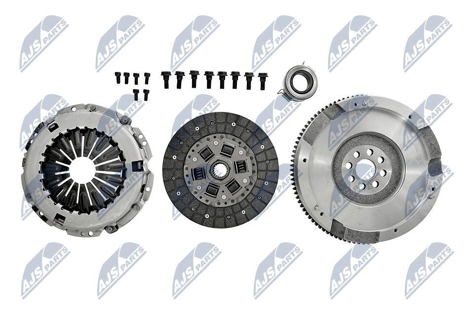 NTY NZS-TY-001 Clutch kit with clutch pressure plate, with flywheel, with screw set, with lock screw set, with clutch disc, with clutch release bearing