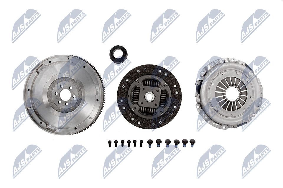 Clutch kit NTY with clutch pressure plate, with flywheel, with clutch disc, with screw set, with clutch release bearing - NZS-VW-009