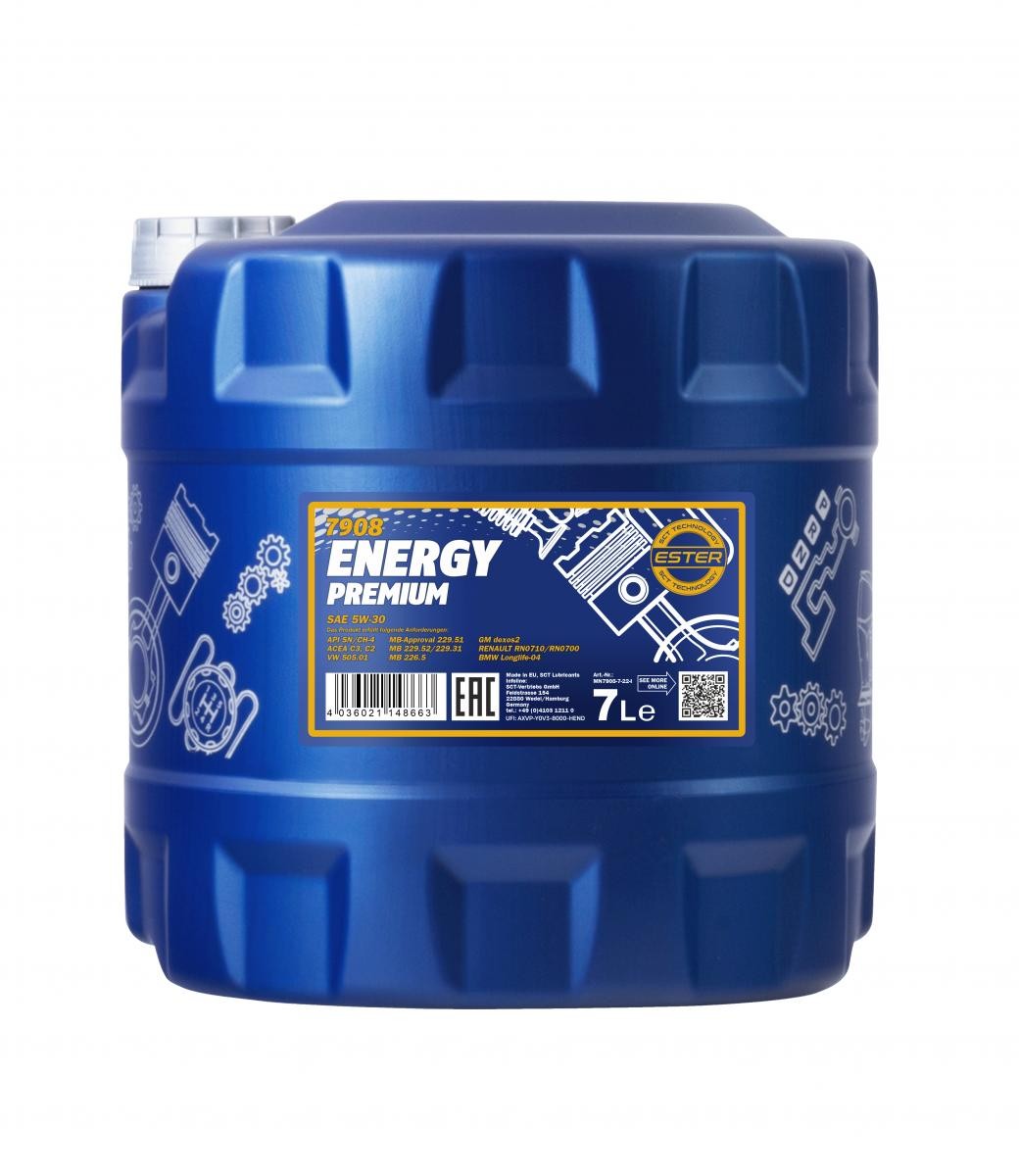 MN7908-7 MANNOL ENERGY PREMIUM 5W-30, 7l, Synthetiköl Motoröl MN7908-7 günstig kaufen