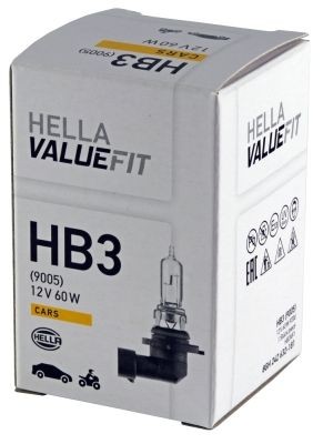 DUCATI 999 Glühlampe, Fernscheinwerfer HB3 12V 60W P20d, Halogen, ECE-geprüft HELLA 8GH242632-181