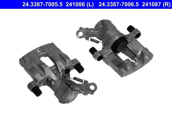 24.3387-7005.5 ATE Brake calipers OPEL without holder