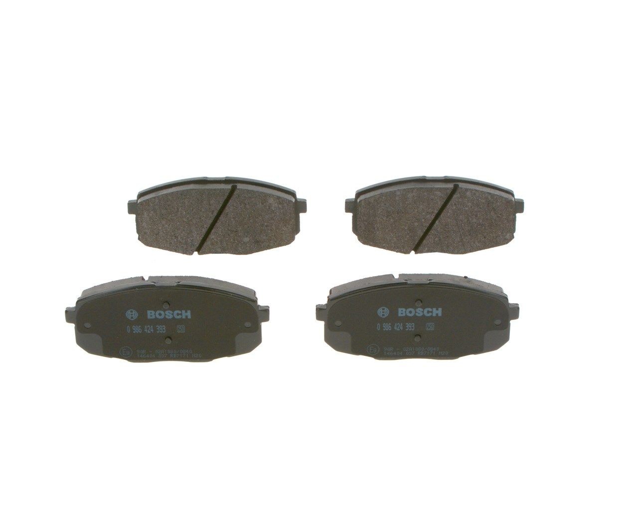 BOSCH 23987 Disc pads Low-Metallic, with integrated wear sensor