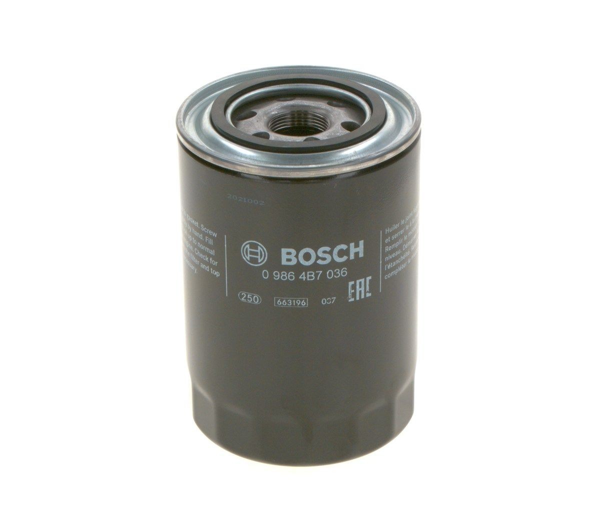 BOSCH Oil filter 0 986 4B7 036