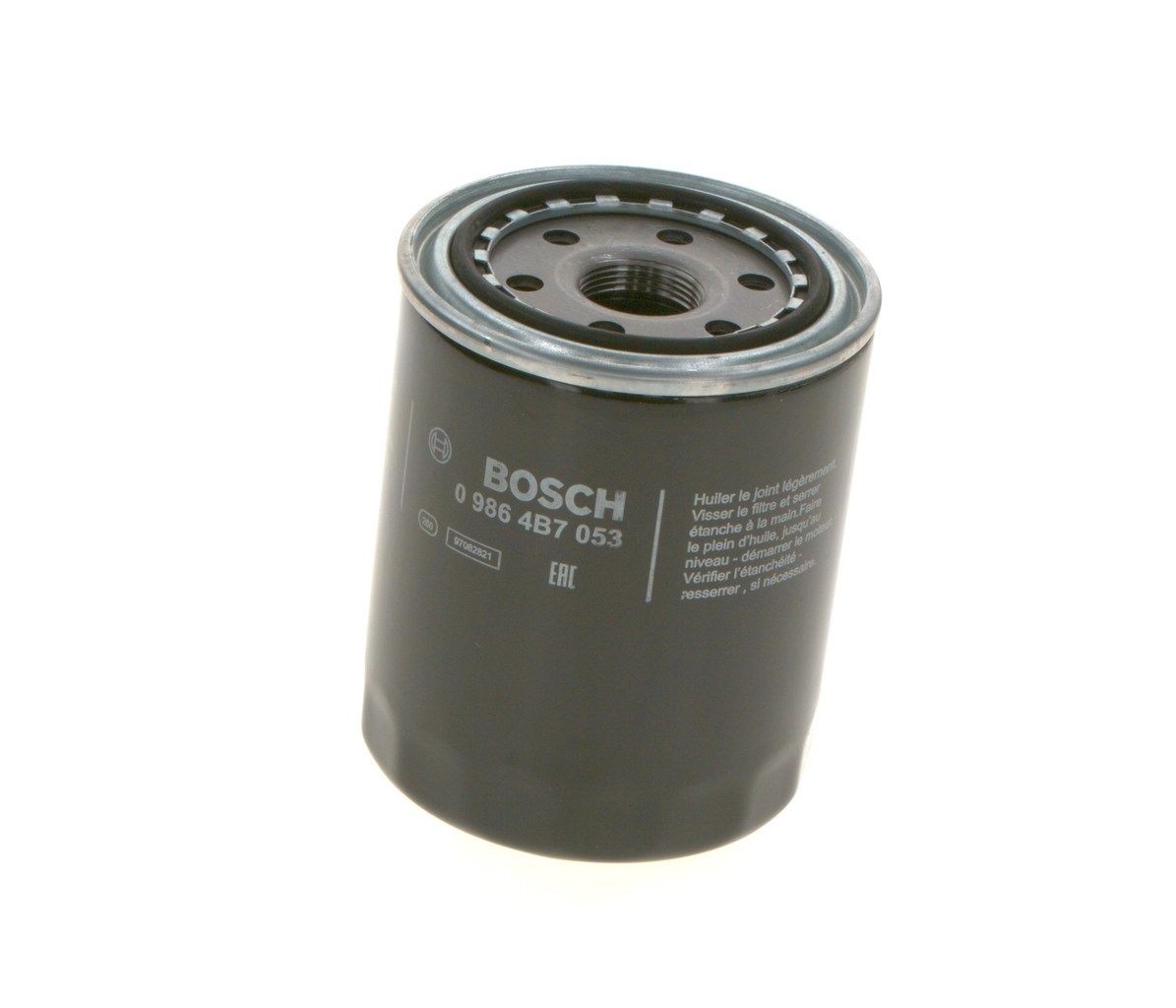 BOSCH Oil filter 0 986 4B7 053 for HYUNDAI H100, H-1, GALLOPER