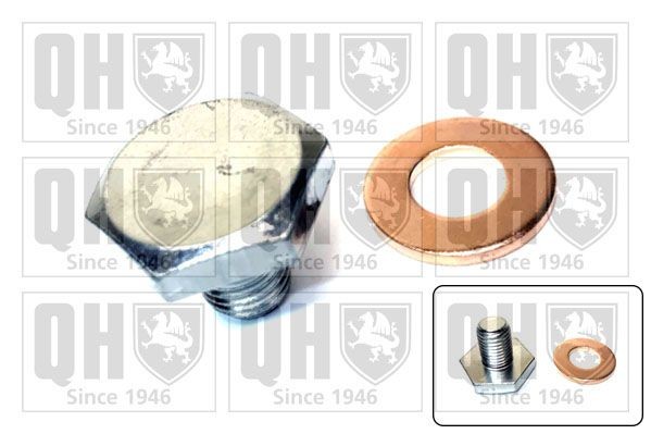 QUINTON HAZELL QOC1002 Sealing Plug, oil sump M10x1,25, Steel, with seal ring