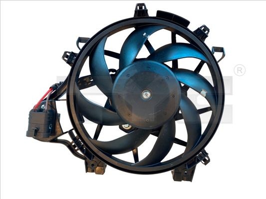 TYC for vehicles with air conditioning, Ø: 315 mm, 325W, with radiator fan shroud, with load resistor Cooling Fan 825-0041 buy