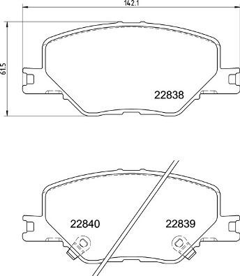BREMBO Brake pad set rear and front OPEL INSIGNIA Grand Sport new P 59 096