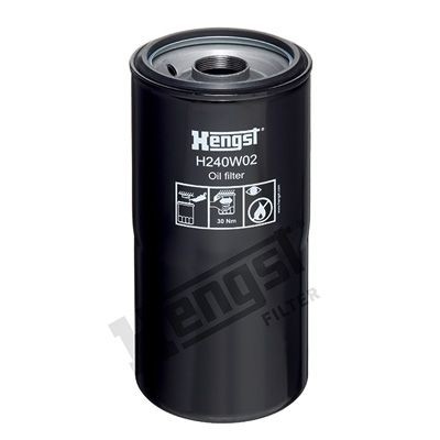 1766100000 HENGST FILTER 1 3/8-16UN, Spin-on Filter Ø: 118mm, Height: 250mm Oil filters H240W02 buy