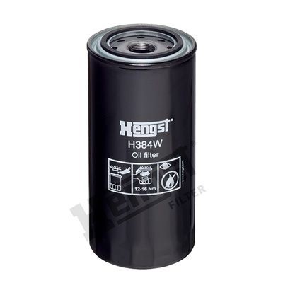 HENGST FILTER H384W Oil filter M24x1,5, Spin-on Filter