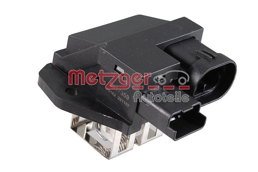 METZGER 0917359 Pre-resistor, electro motor radiator fan