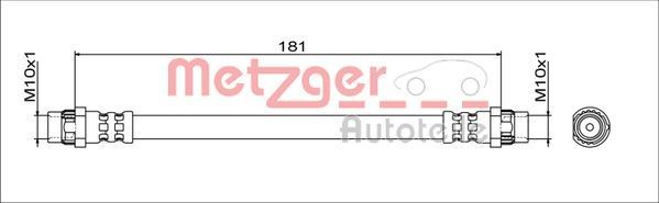 Great value for money - METZGER Brake hose 4111797