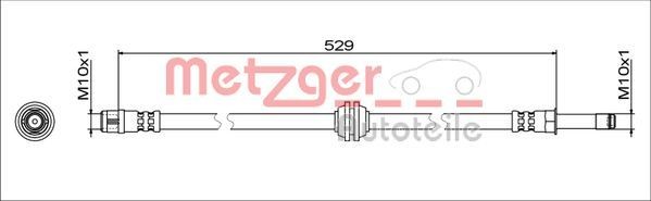 METZGER 4111811 Flexible brake hose Mercedes Vito Mixto W447 110 CDI 102 hp Diesel 2022 price