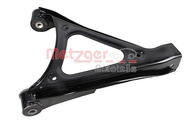 58113503 METZGER Control arm PORSCHE with rubber mount, Rear Axle Left, Lower, Control Arm