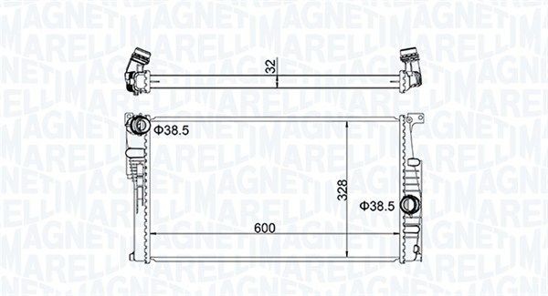 MAGNETI MARELLI Engine radiator 350213155100 BMW 1 Series 2022