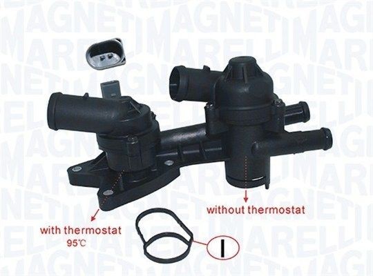 MAGNETI MARELLI 352317003600 Engine thermostat Opening Temperature: 95°C, with seal, with sensor