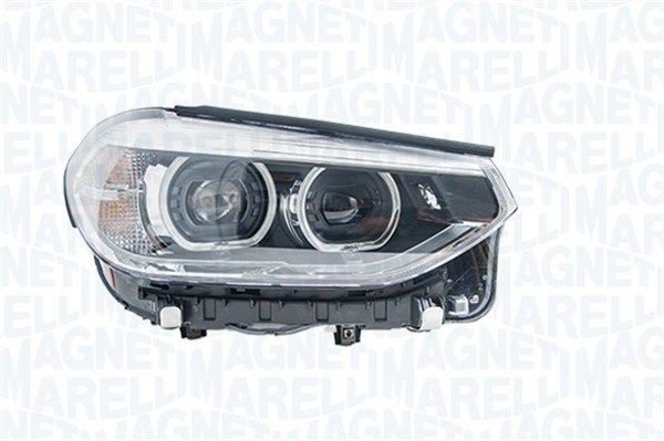 MAGNETI MARELLI 710815029100 Headlight Right, K (5W), LED, LED, Orange, with indicator, with low beam, for left-hand traffic, without control unit