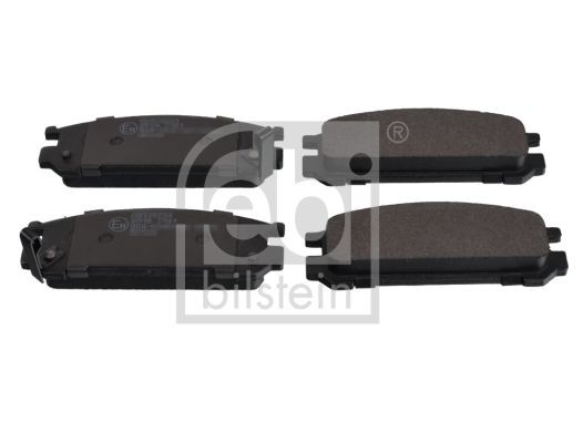 170873 FEBI BILSTEIN Brake pad set SUBARU Rear Axle, with acoustic wear warning