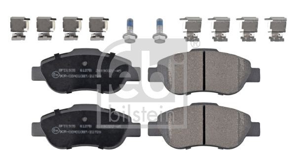 D1488-8688 FEBI BILSTEIN Front Axle, with fastening material Width: 51,5mm, Thickness 1: 17,4mm Brake pads 170907 buy