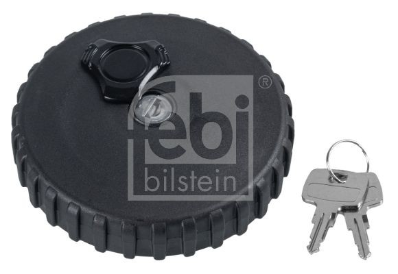 FEBI BILSTEIN 170914 Fuel cap 122 mm, Lockable, with key, with lock, black