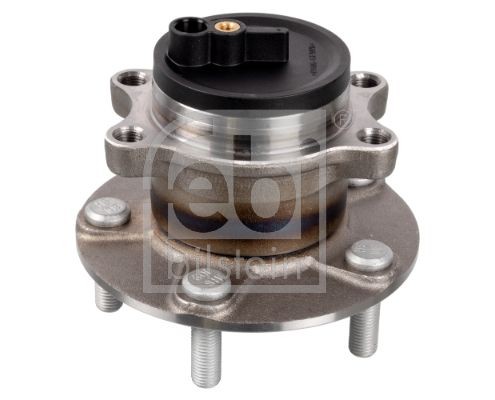 170954 FEBI BILSTEIN Wheel hub assembly MITSUBISHI Rear Axle Left, Rear Axle Right, Wheel Bearing integrated into wheel hub, with integrated magnetic sensor ring, with wheel hub, with ABS sensor ring, 78 mm, Angular Ball Bearing