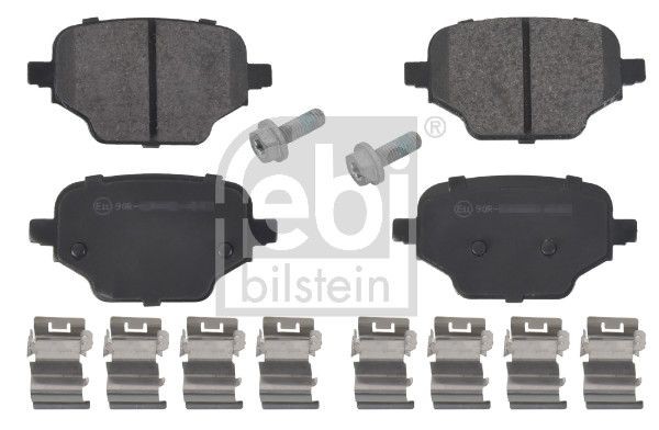 FEBI BILSTEIN 171002 Brake pad set Rear Axle, with fastening material