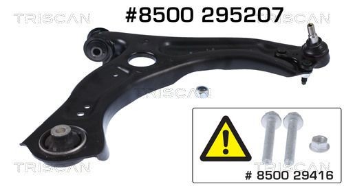 Volkswagen POLO Suspension wishbone arm 15491201 TRISCAN 8500 295207 online buy