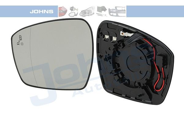JOHNS 32 76 37-83 Wing mirror glass FORD S-MAX 2011 in original quality